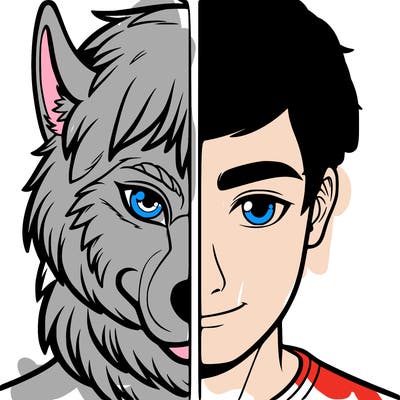 half wolf half human