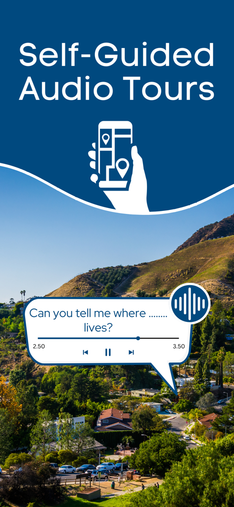 Hollywood & Star Homes Tour - Self guided audio tour of Hollywood star homes with GPS navigation and professional narration