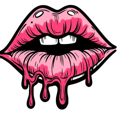 lips that look realistic and drip