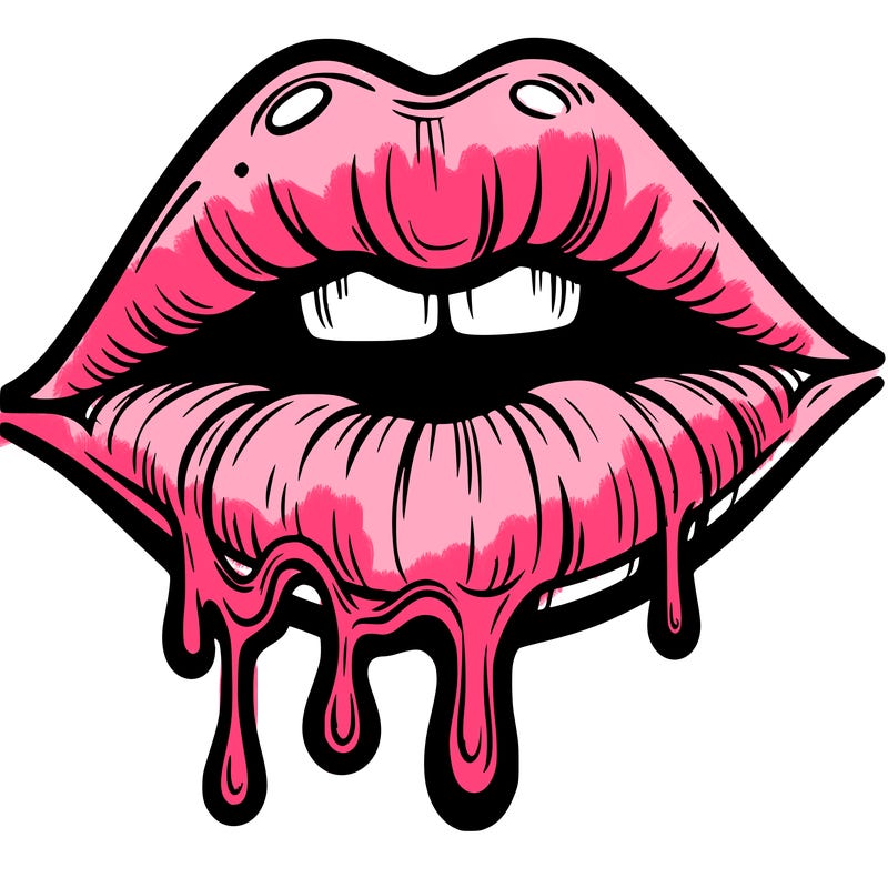 lips that look realistic and drip