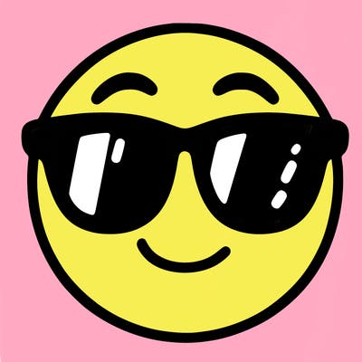 emoji with sunglasses