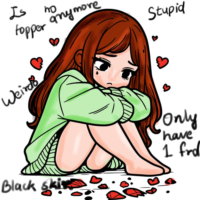 a girl after a breakup