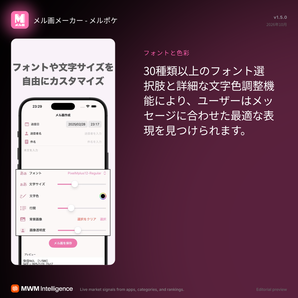 メル 画 メーカー