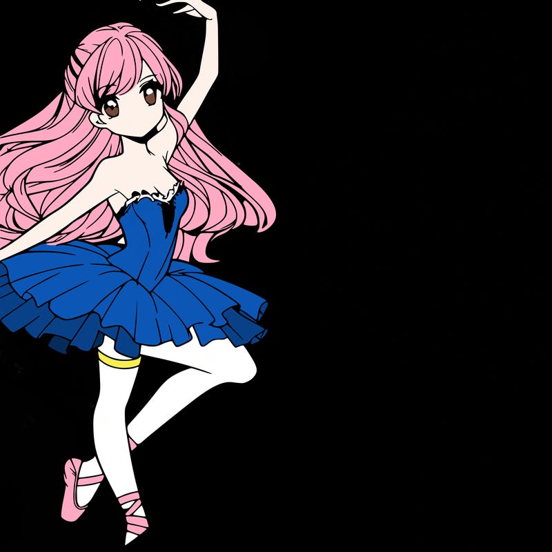 gorgeous anime ballet dancer
