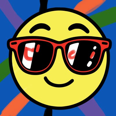 emoji with sunglasses