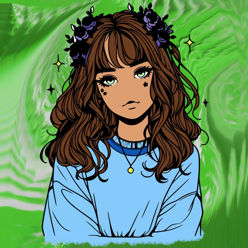 aesthetic girl realistic