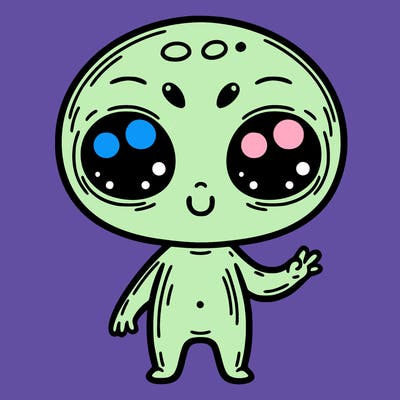 alien cute