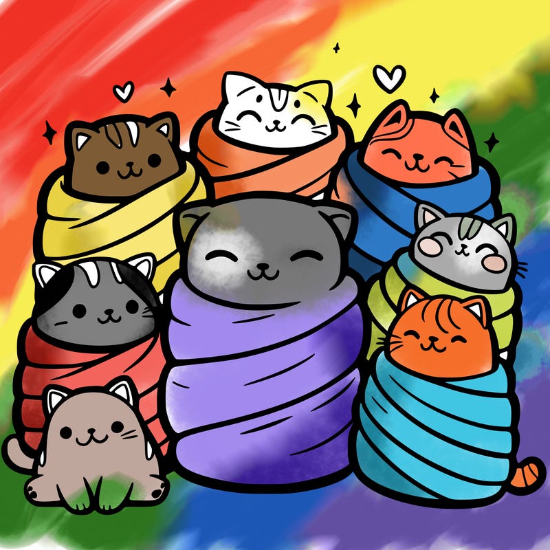 squish mellows wrapped up in cats and dogs