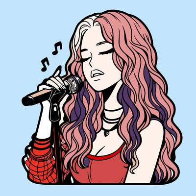 realistic female singer