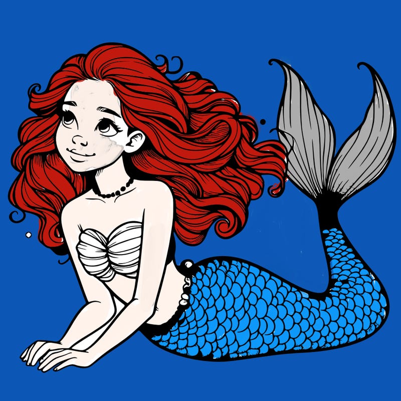 a realistic mermaid