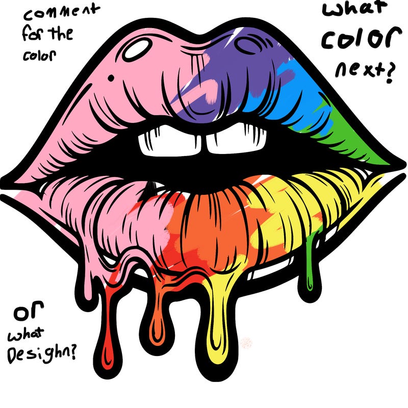 lips that look realistic and drip