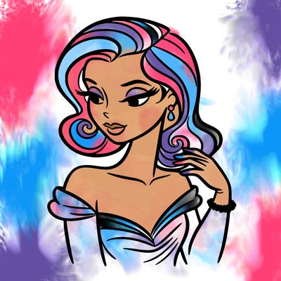 an elegant woman