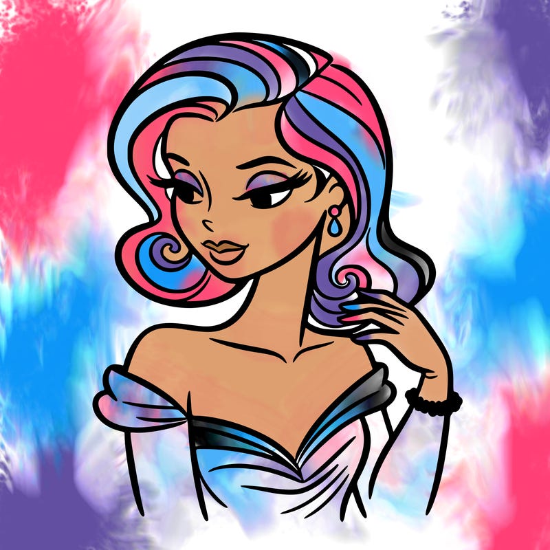 an elegant woman