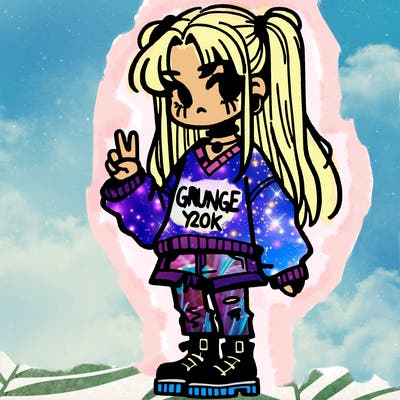grunge girl y2k