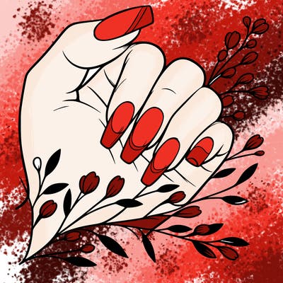 nails with french tip