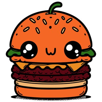 burger cute