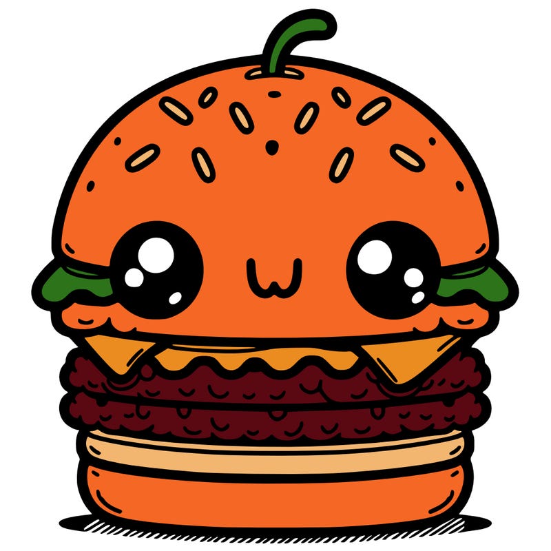 burger cute
