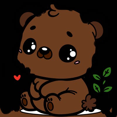 cute little baby bear