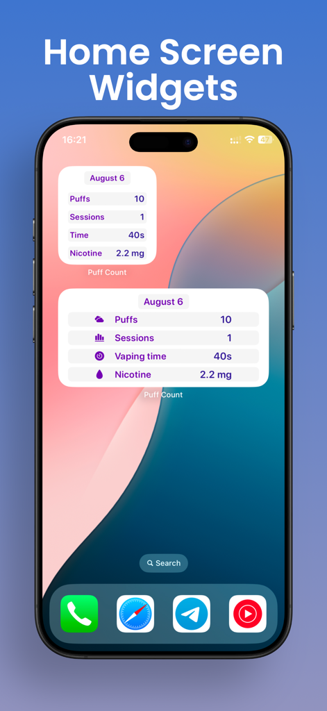 Puff Count: Track Puffs - Health & Fitness App | MWM