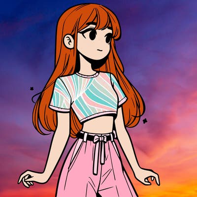 girl in a cute crop top