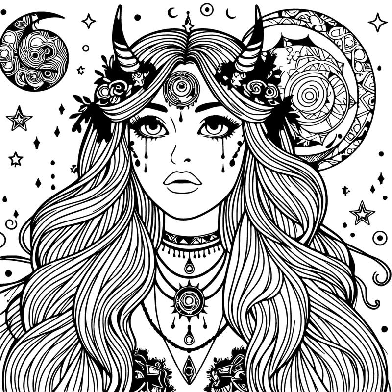 realistic mystical girl