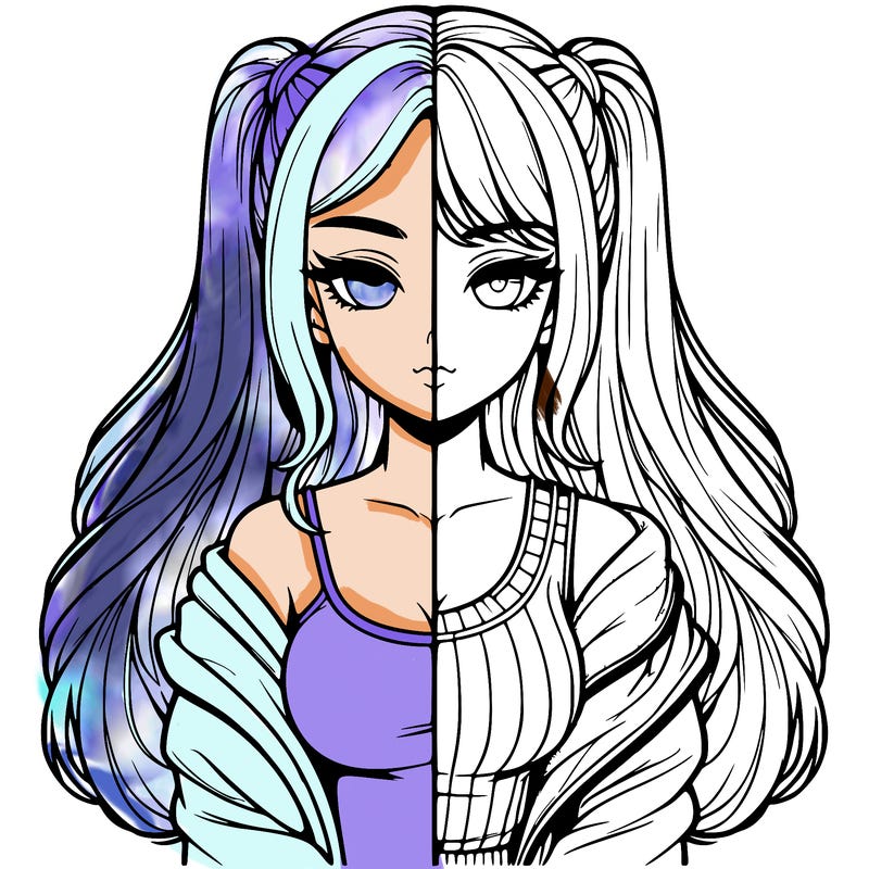 realistic girl split