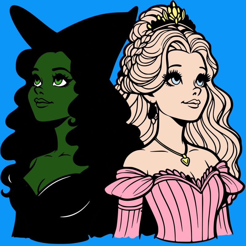 'elphaba and glinda (realistic)