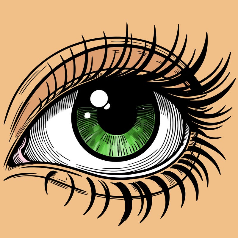 blank realistic eye