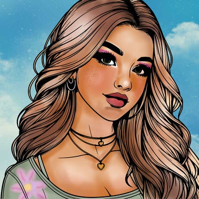 detailed realistic girl