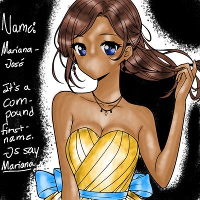 elegant anime woman