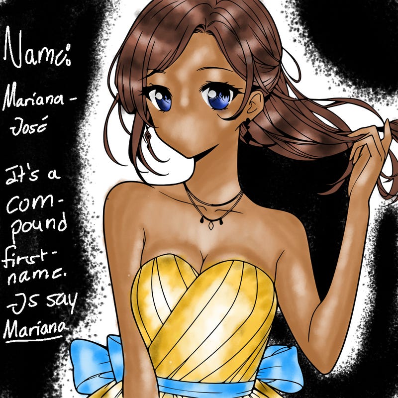 elegant anime woman