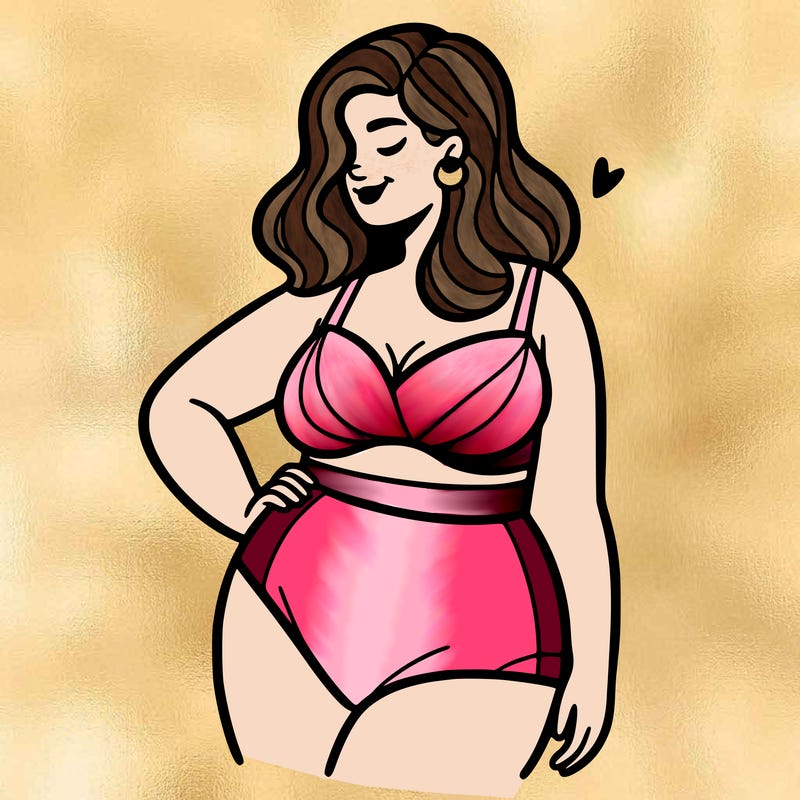 plus size woman bathing suit