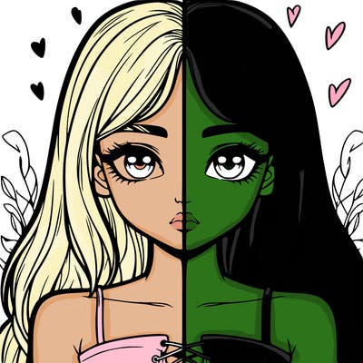 realistic girl split