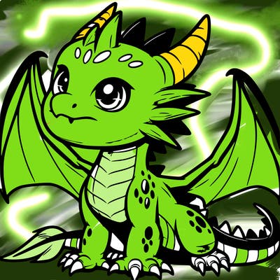fierce baby night dragon