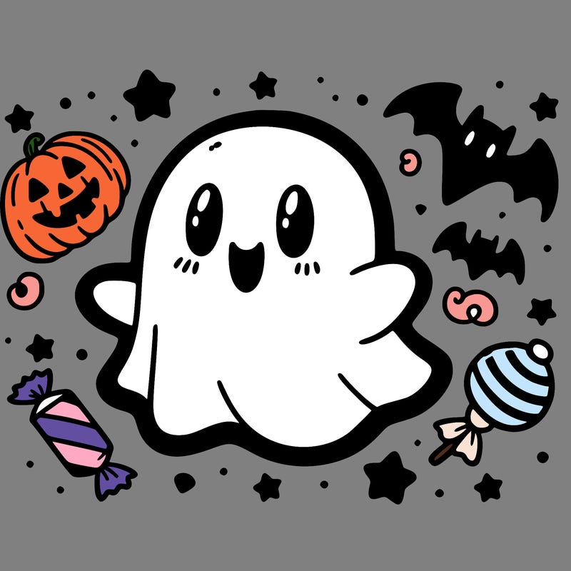 halloween cute little ghost