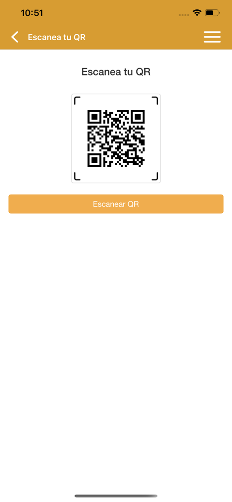 APP Personas - Interface of the APP Personas by SUNAT showing the QR code scanner screen for Peruvian tax receipts