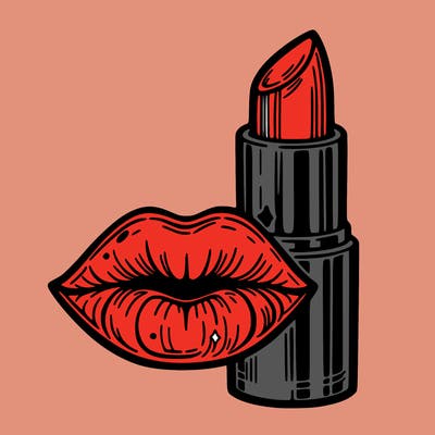 lips and lipstick