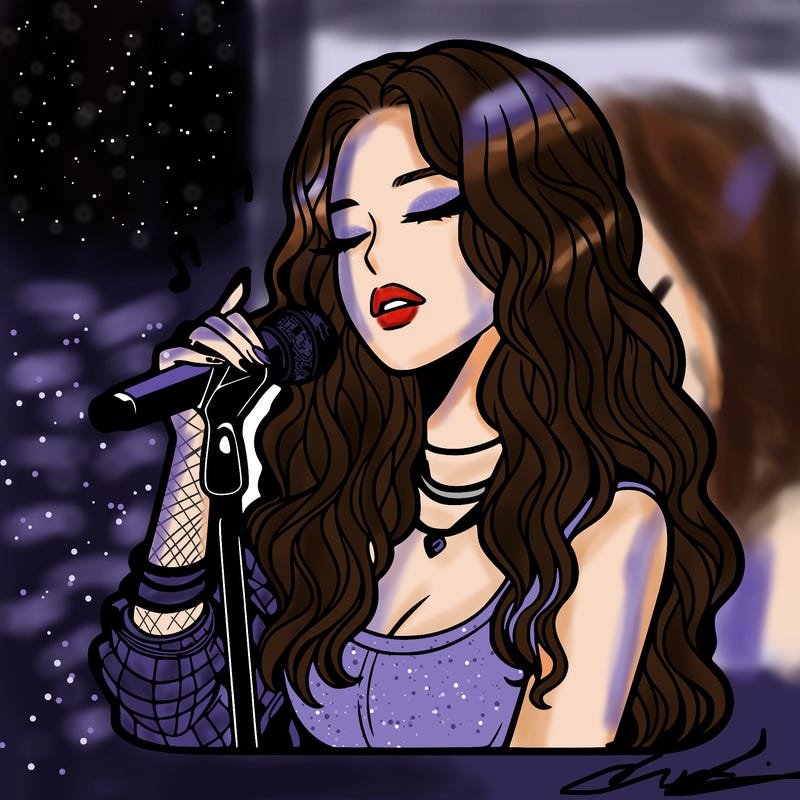 realistic female singer