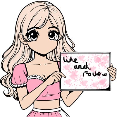 realistic pretty girl holding blank sign