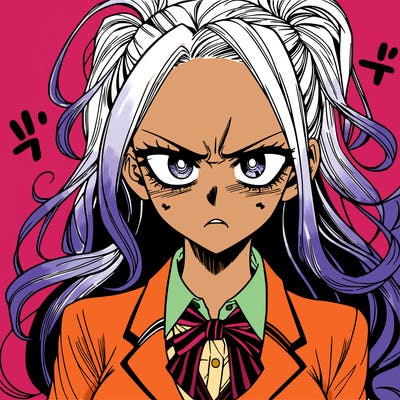 a really mad realistic manga girl