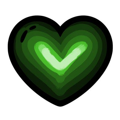 a blank heart