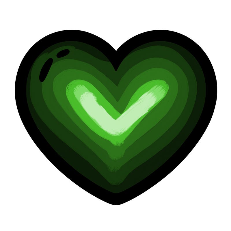 a blank heart