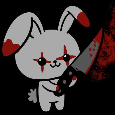 bunny with knife