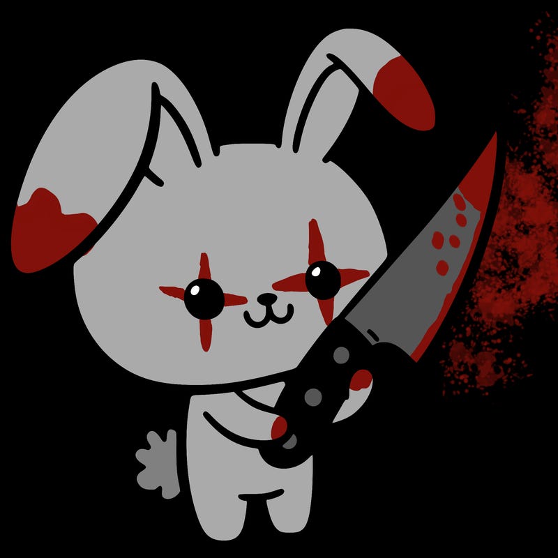 bunny with knife