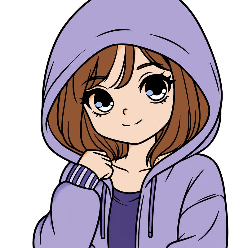girl in a hoodie