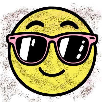 emoji with sunglasses