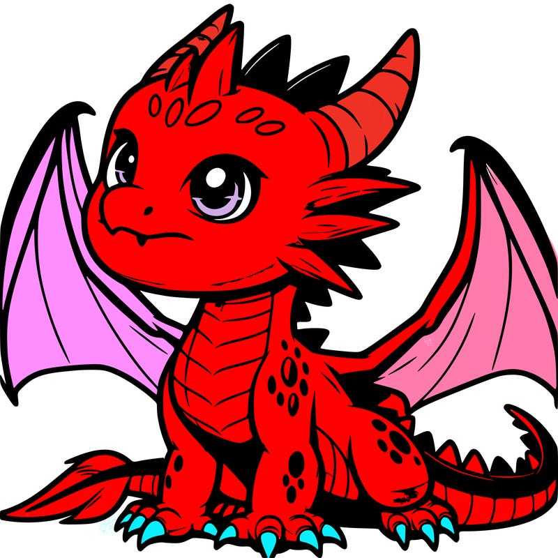 fierce baby night dragon