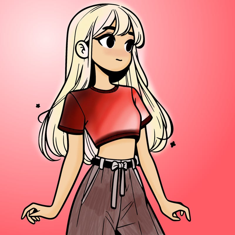 girl in a cute crop top