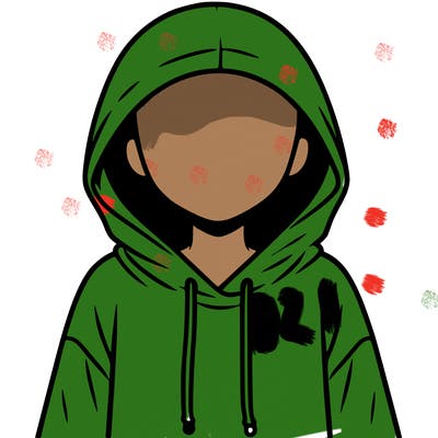faceless girl in hoodie