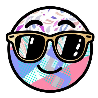 emoji with sunglasses